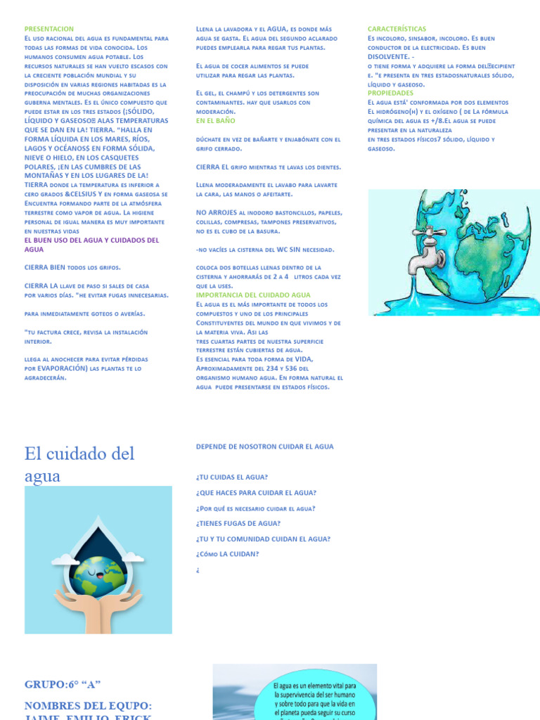Uso Racional y Cuidado del Agua | PDF | Agua | Materiales