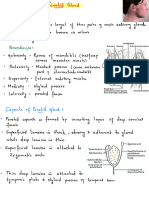 Parotid Gland Notes Anatomy