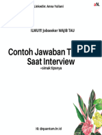 Contoh Jawaban Terbaik Saat Interview