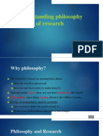 Understanding Philosophy of Research