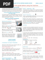 Download Ariston Washing Machine AML125 Quick Guide AUS by Morgan Anne McDougall SN68735401 doc pdf