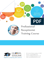1 TRAIN Module 1 Professional Receptionist Training Workshop Course Notes