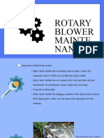 Rotary Blower Maintenance