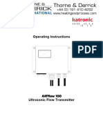 Katronic KATFlow100 Ultrasonic Flow Meter Clamp On