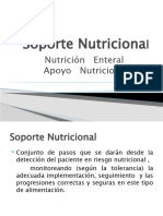Soporte Nutriciona: Nutrición Enteral Apoyo Nutricional