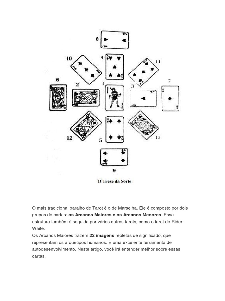 O Mais Tradicional Baralho de Tarot de Marselha | PDF | Cartas de ...