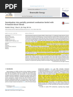 Investigation Into Partially Premixed Combustion Fueled With