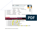 Homework For Prepositions of Time