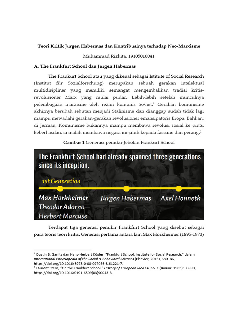 Kontribusi Habermas dalam Neo-Marxisme | PDF