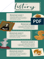 Green and Beige Illustrative History Infographic