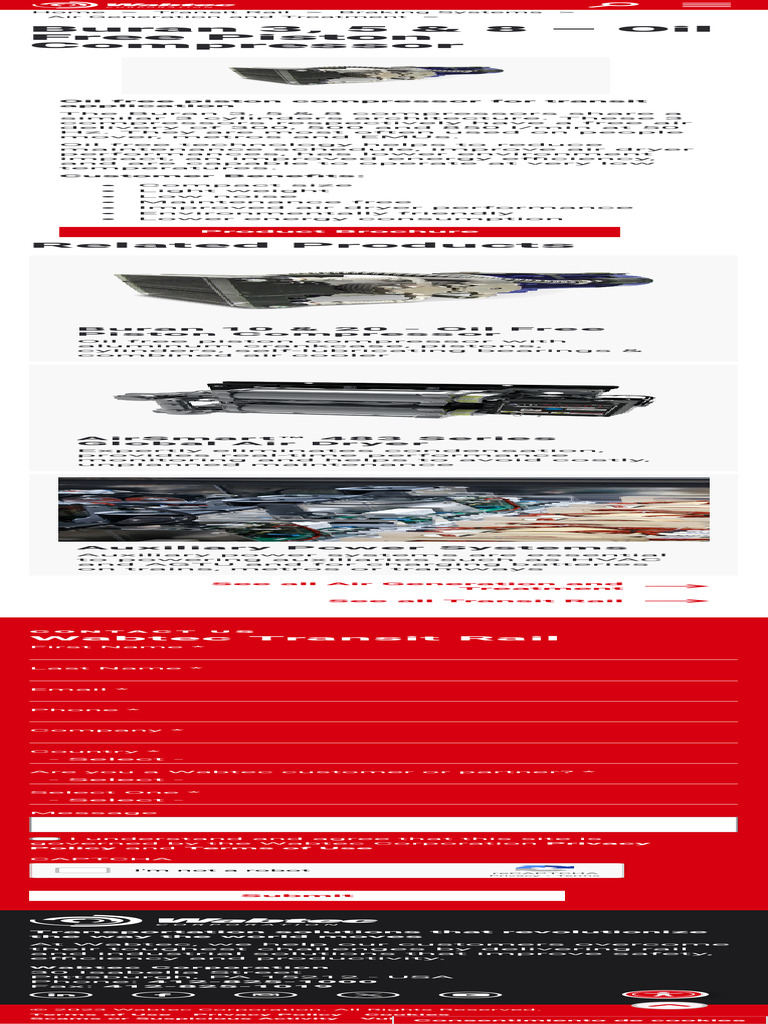 Buran 3, 5 & 8 - Oil Free Piston Compressor Wabtec Corporation | PDF ...