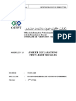 M09-Paie Et Declarations Fiscales Et Sociales - Ter - Tsge