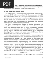 L07 - Antenna Noise Temperature and System Signal-to-Noise Ratio