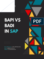 BAPI VS BADI in SAP
