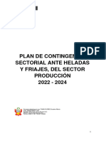 Plan de Contingencia Sectorial Ante Heladas Y Friajes, Del Sector Producción 2022 - 2024