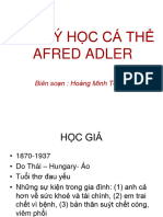 Bài giảng Tâm lý học nhân cách - Tâm lý học cá thể Afred Adler GV. Hoàng Minh Tố Nga - 1080510
