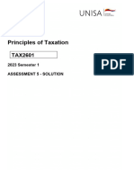 TAX2601 2023 S1 Assessment 5 Solution