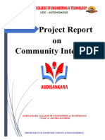 Community Internship Report