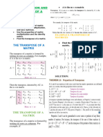 Matrix Equation and Transpose of A Matrix