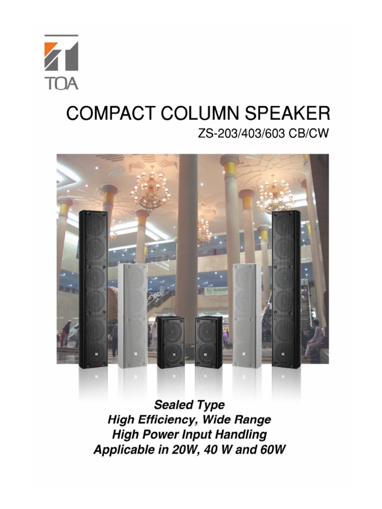 5215 Compact Column Speaker Brochure | PDF
