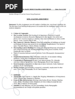 Site Analysis Assigment SP II & MINI Thesis