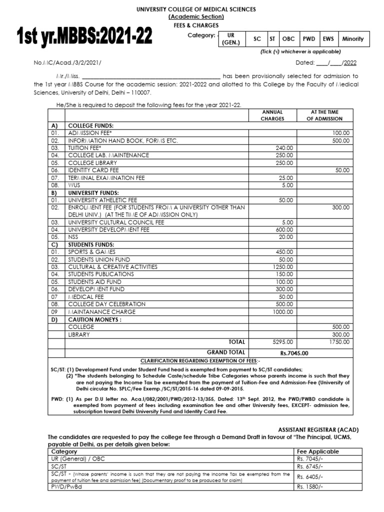 7 Fee Sheet PDF Tax Exemption Public Finance