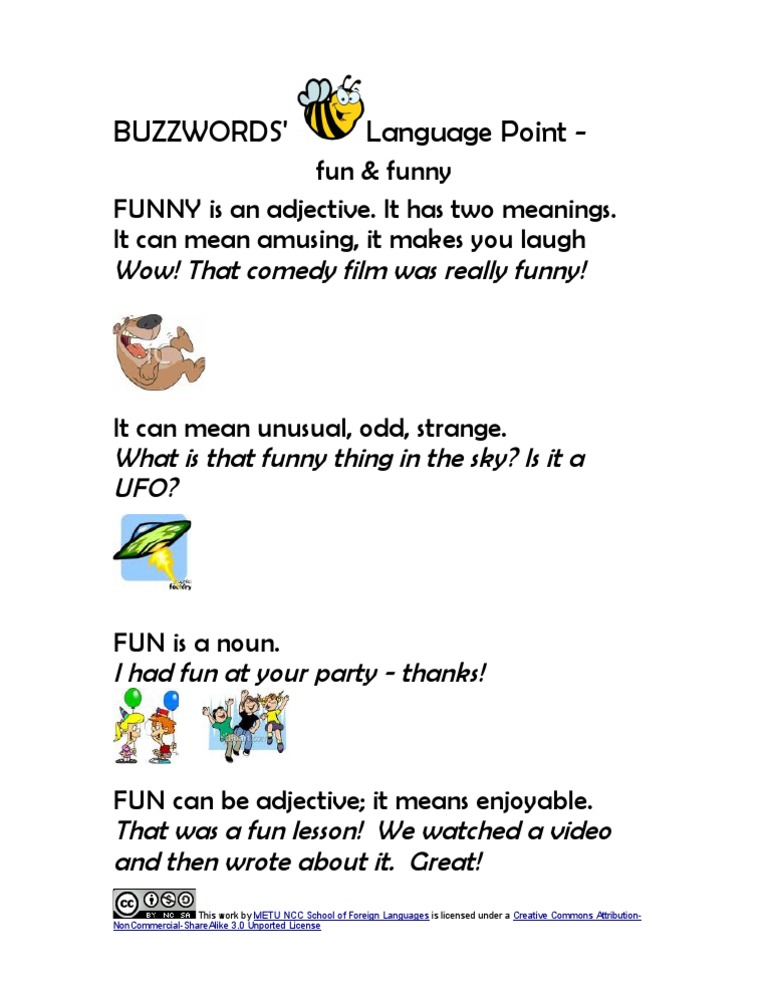 Understanding Fun and Funny in English | PDF | Art