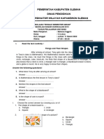 Soal Bahasa Inggris Kelas 5 PTS Sem 2