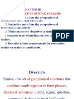 Chapter III CONTRASTIVE SYNTAX ANALYSIS