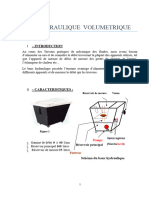 TP1 Banc Hydraulique Volumetrique: - Introduction