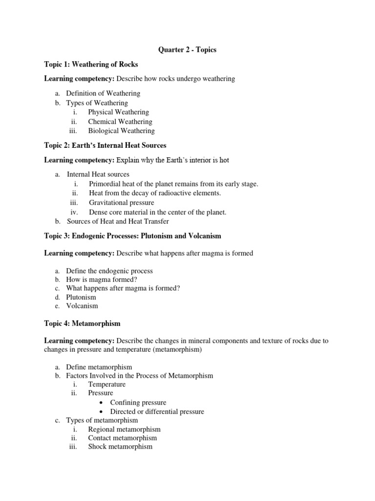Earth Science 2 Pdf Plate Tectonics Magma