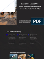 Impact Analysis of Executive Order 007 Nigeria Nigerias Private Sector Road Construction For Tax Cre