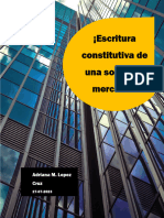 Escritura Constitutiva de Una Sociedad Mercantil!