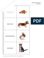 PLC A1 1 Wortschatzkarten L5 Tiere
