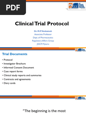 Clinical Trial Protocol