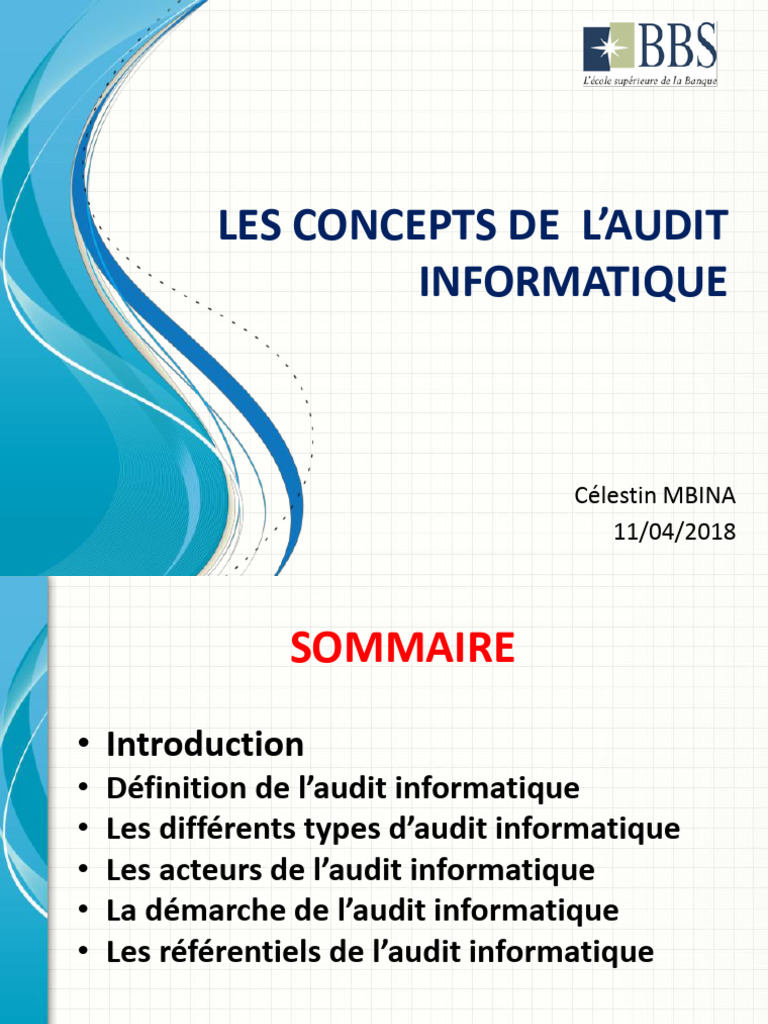 Concepts clés de l'audit informatique | PDF | Informatique | Informatique