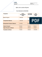 Fees Structure 2021 2022