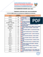 Repartition Epreuve Ecrite Kinshasa Centre ISC Et UPC Session 2023 2024