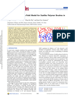 Semianalytical Mean-Field Model For Starlike Polymer Brushes in Good Solvent