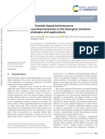 Nanoscale: Lanthanide Doped Luminescence Nanothermometers in The Biological Windows: Strategies and Applications