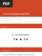 Oracle Database Essentials