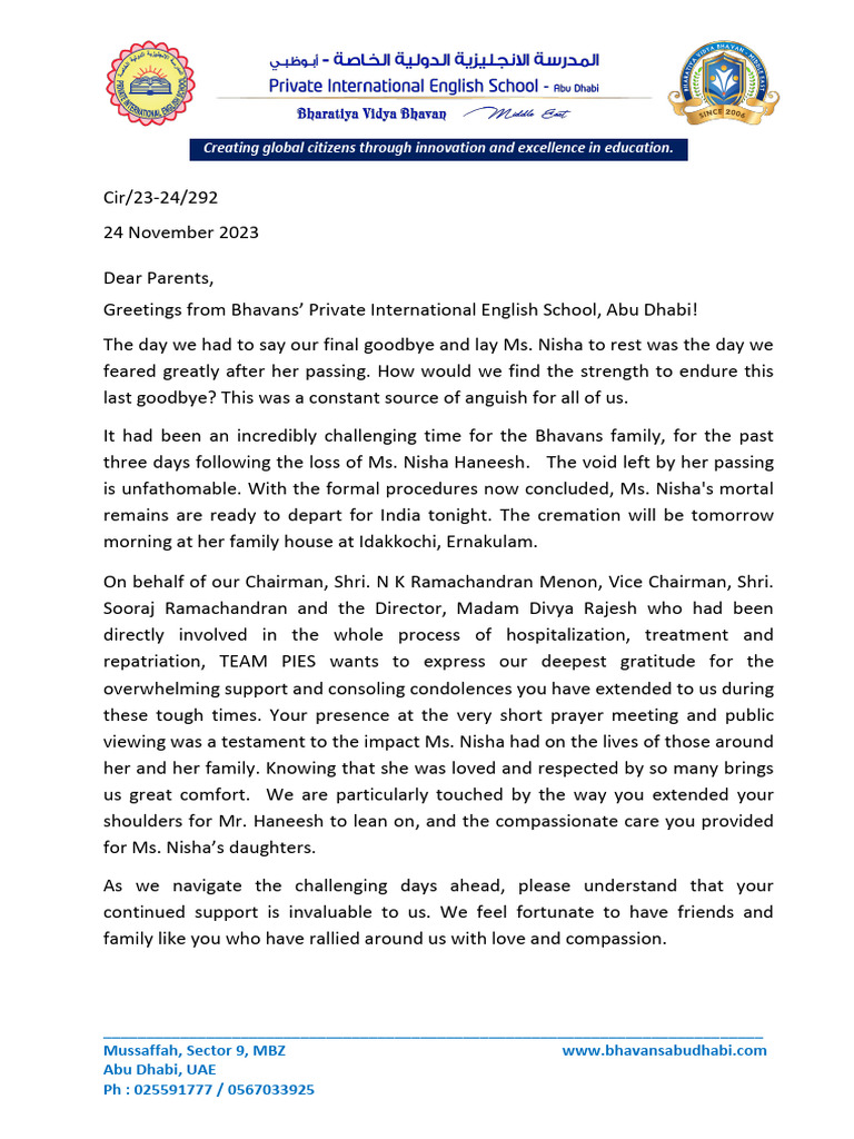 Note of Gratitude | PDF