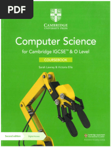 Computer Science For IGCSE Cambridge Course Book 2022