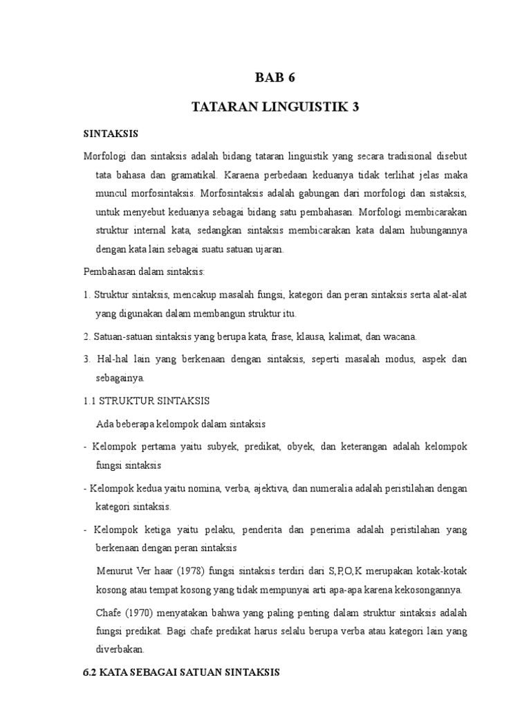 Struktur Linguistik Pdf