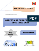 Carpeta de Recuperacion DPCC - Tercer - Grado - C-2022