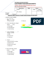 Soal Sas Bahasa Inggris Kelas 1