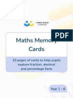 FDP Maths Memory Cards