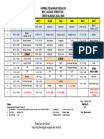 JADWAL PELAJARAN KELAS IA Revisi-1