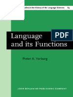 VERBURG, Pieter — Language and Its Functions a Historico-critical Study of Views Concerning the Functions of Language From the Pre-humanistic Philology of Orleans to the Rationalistic Philology of Bopp