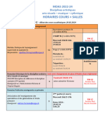 MDAS 22-24_Horaire COURS + SALLES_Semestre 3_Arts_P24